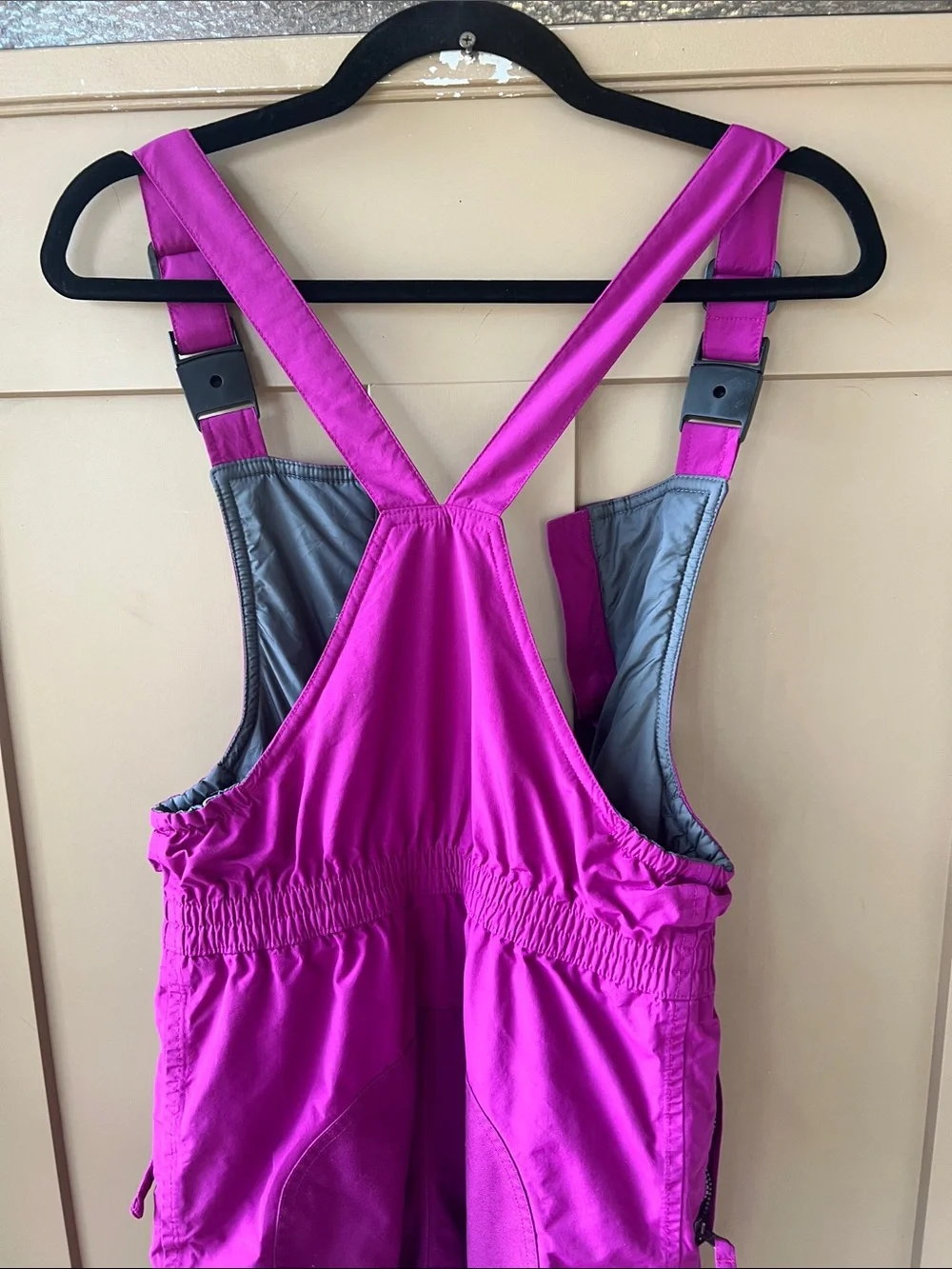 Land’s End Magenta Kids 10 Slim Squall Growalongs Ski Bibs